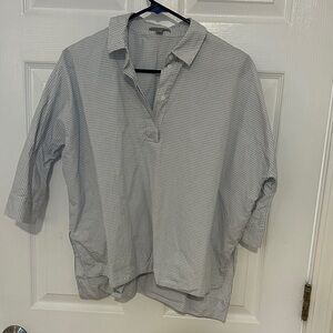 COS light cotton grid shirt